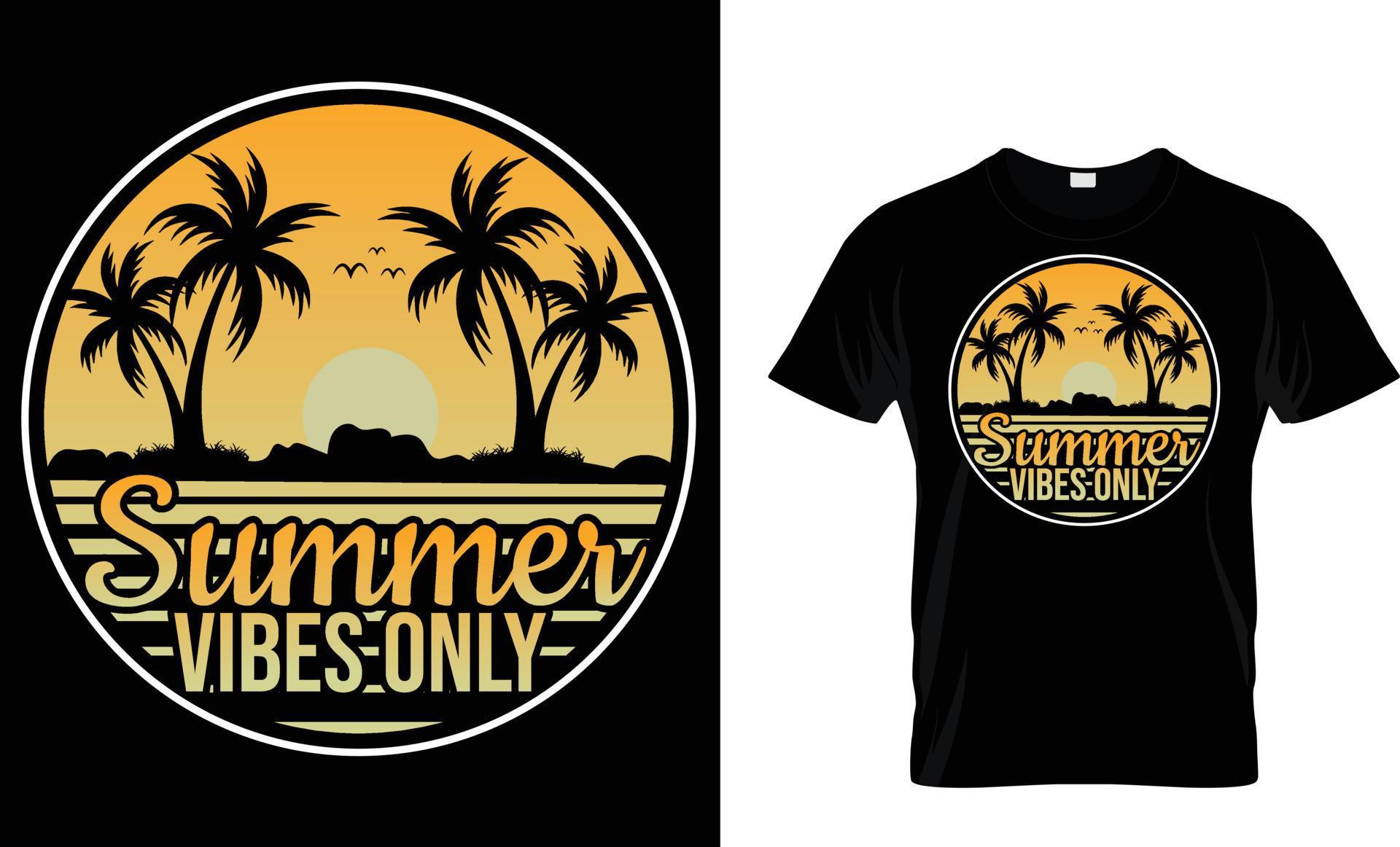 Summer, vacation, typography, surfing T-Shirt design 22919215 Vector ...