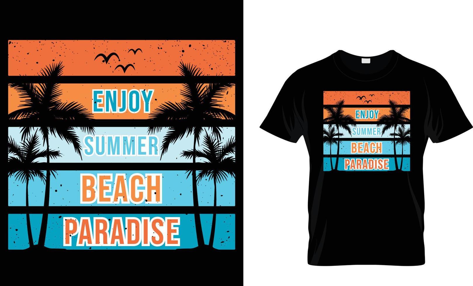 Summer, vacation, typography, surfing T-Shirt design vector