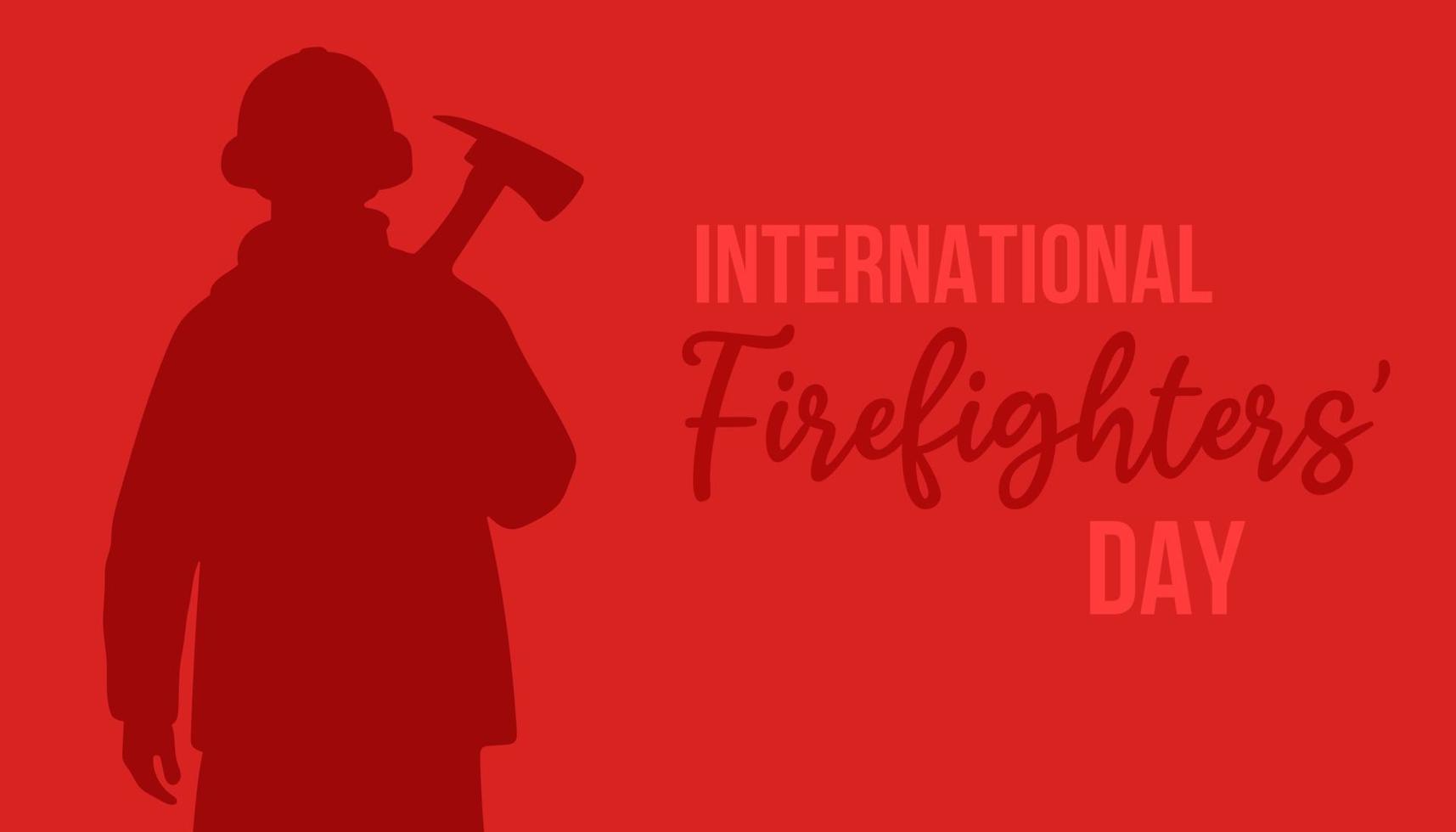 International Firefighters Day. May 4. Holiday concept. Template for background, banner, card, poster vector