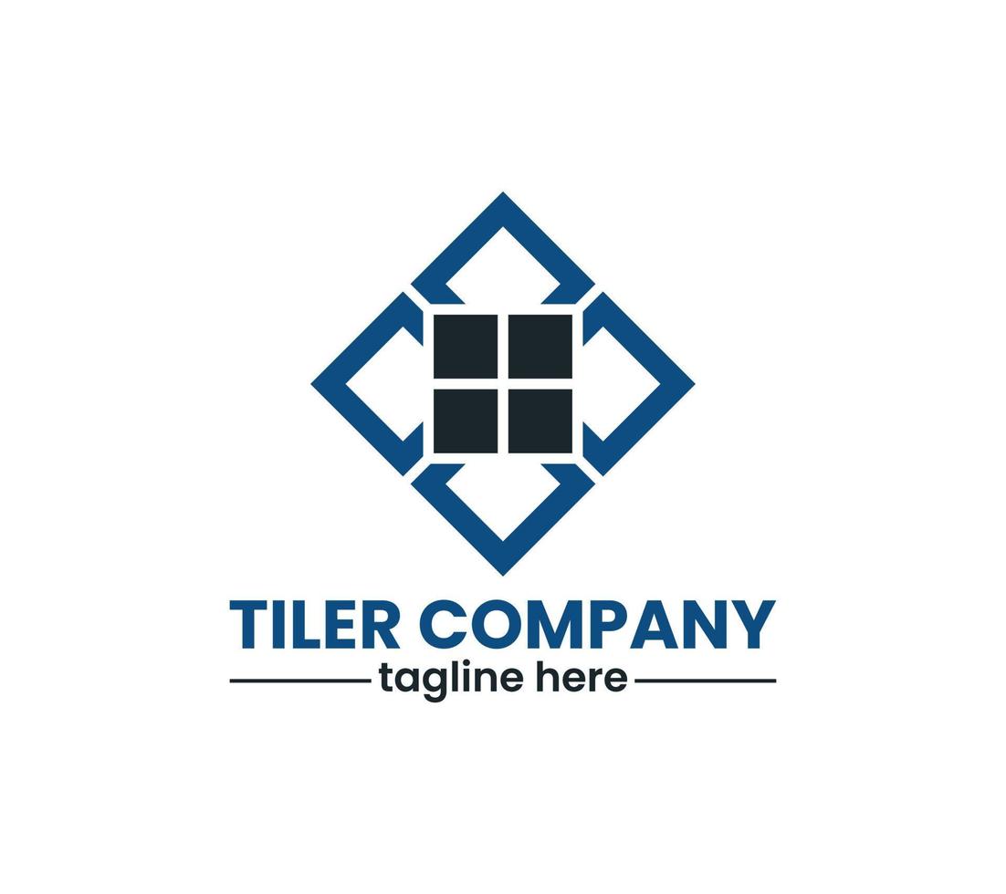 Tiles logo design on white background, Vector illustration. 22919431