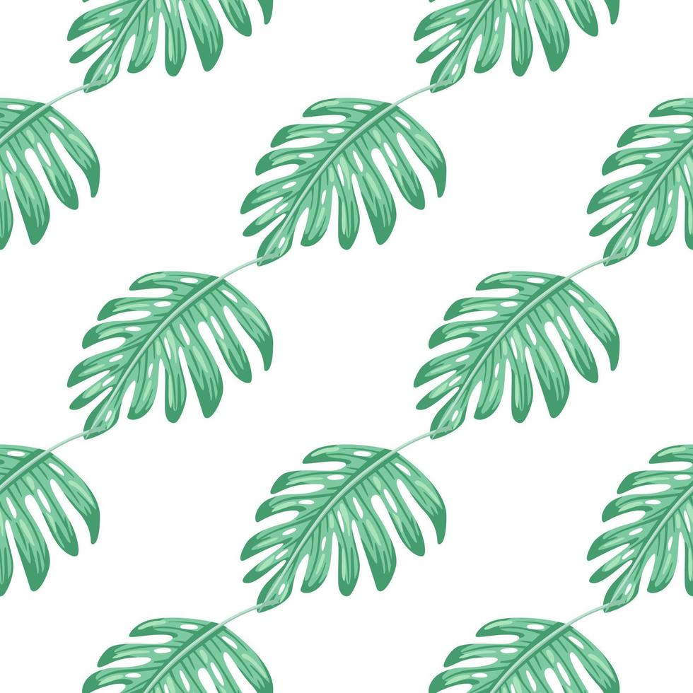 Abstract exotic plant seamless pattern. Botanical leaf wallpaper. Tropical pattern, palm leaves floral background. vector