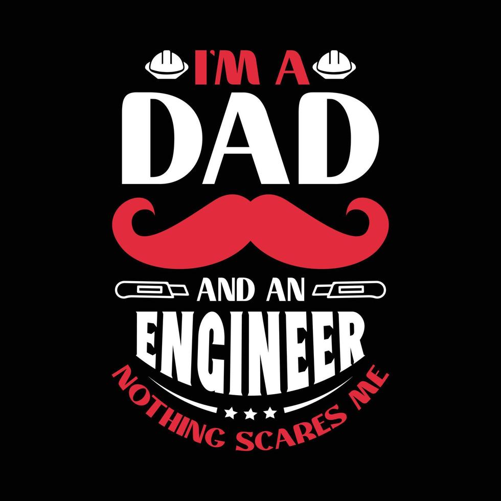 Fathers day typographic slogan design vector