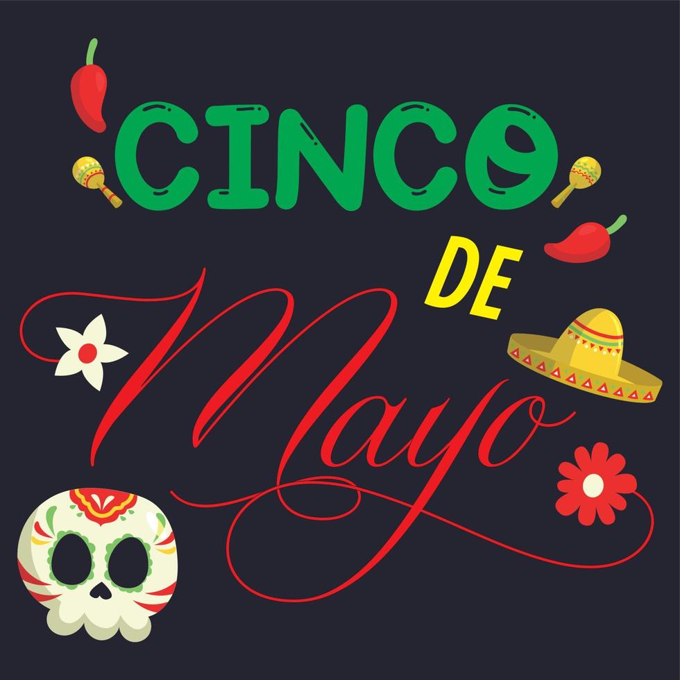 Cinco De Mayo celebration held on May 5 vector