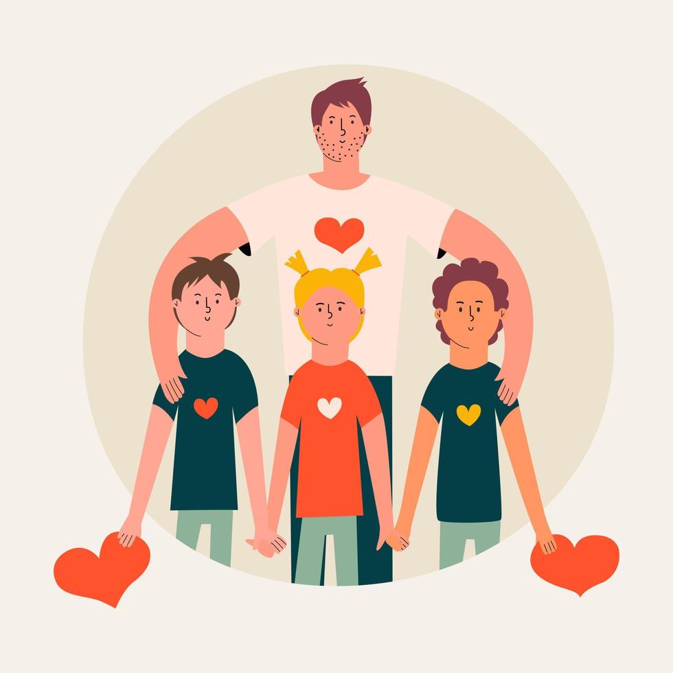 The child suffers from hypoglycemia. A teenager with symptoms of low blood sugar. Vector illustration in flat style