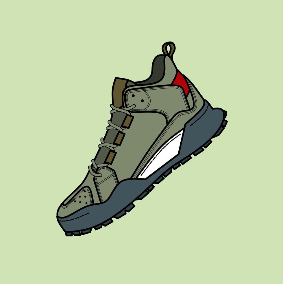 Sneaker vector illustration with cartoon style