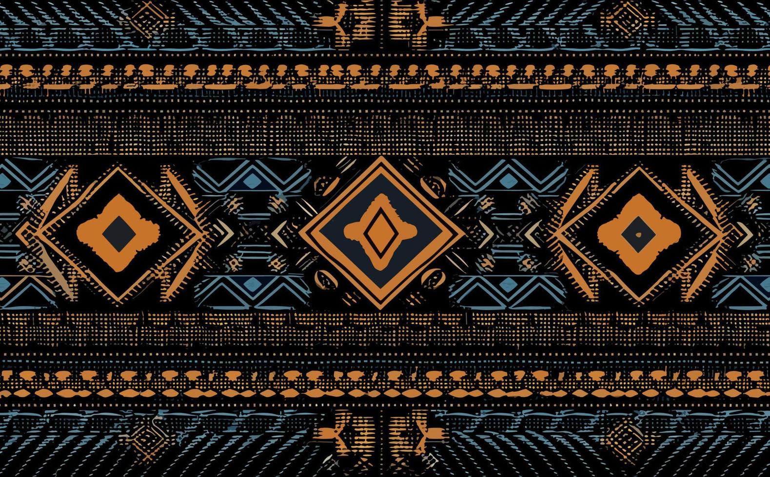 Ethnic abstract ikat pattern. Seamless pattern in tribal, folk embroidery, Mexican style. Aztec geometric art ornament print.Design for carpet, wallpaper, clothing, wrapping, fabric, cover, textile vector