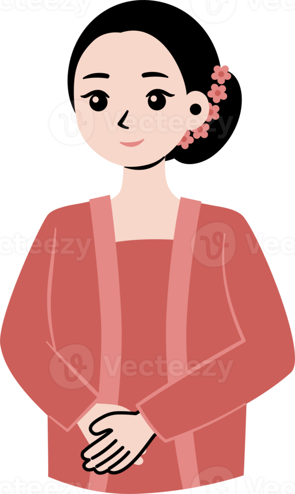 Kartini Karikatur Charakter Illustration png