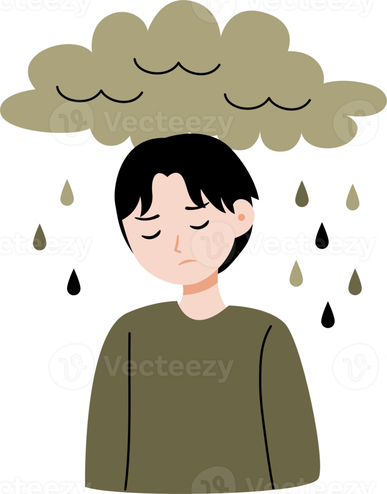 people depressed character illustration png