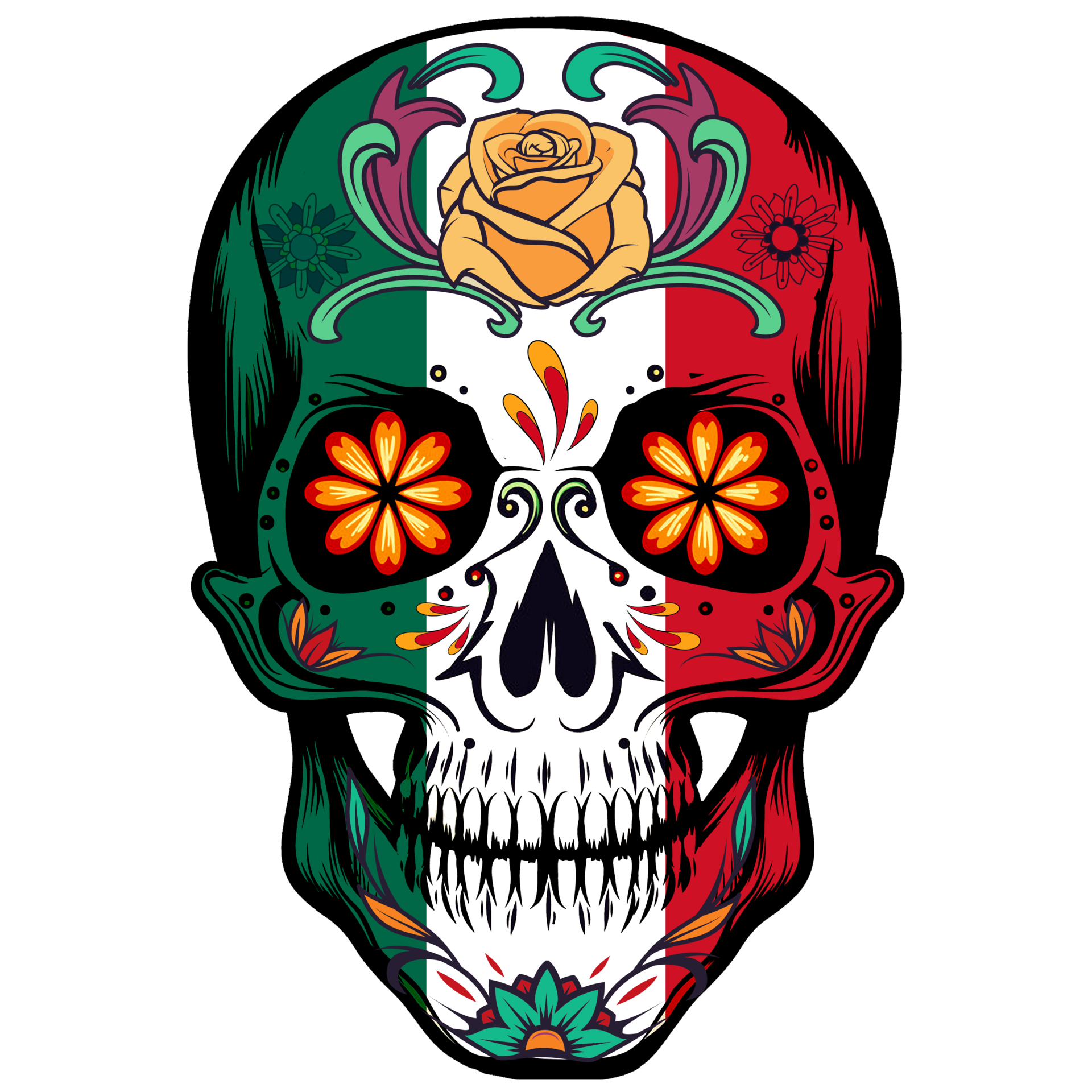Free day of the dead skulls design 22921533 png with transparent background