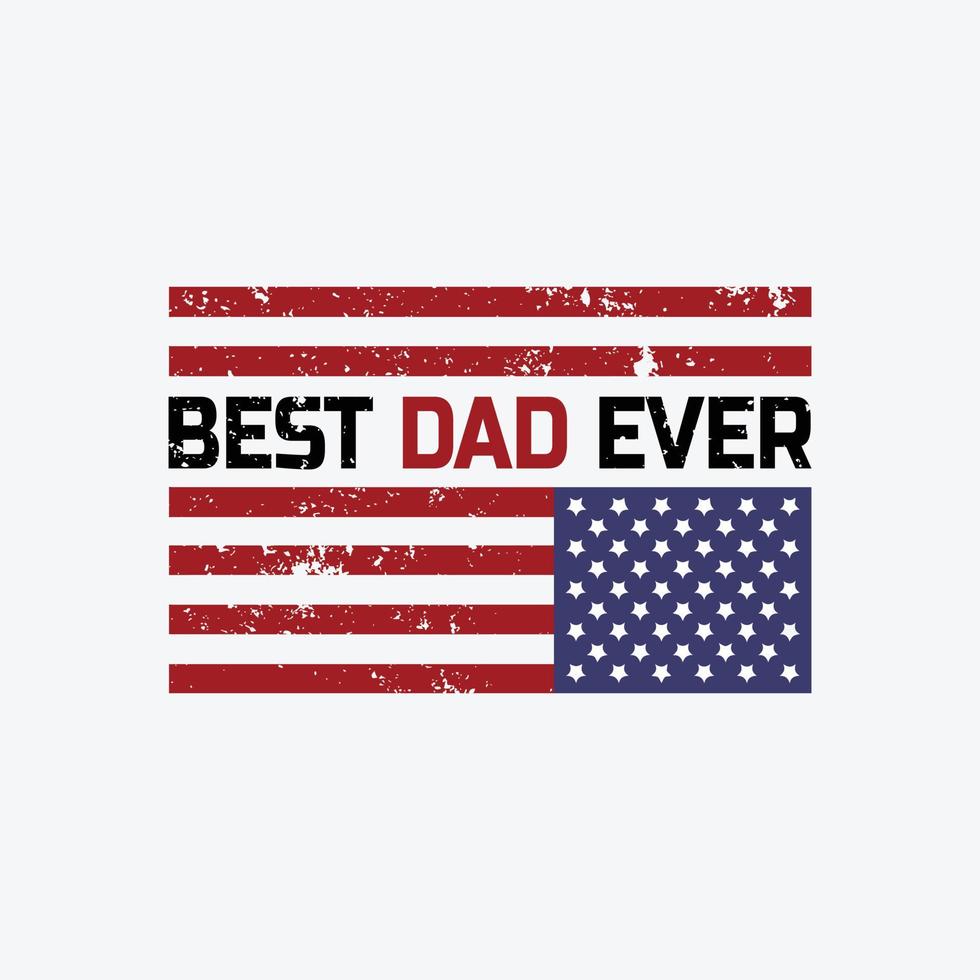 Fathers day typographic t shirt design vector. vector