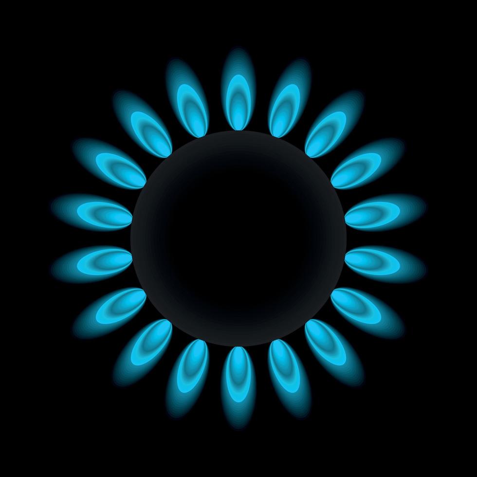 Vector Illustration Of A Gas Burner