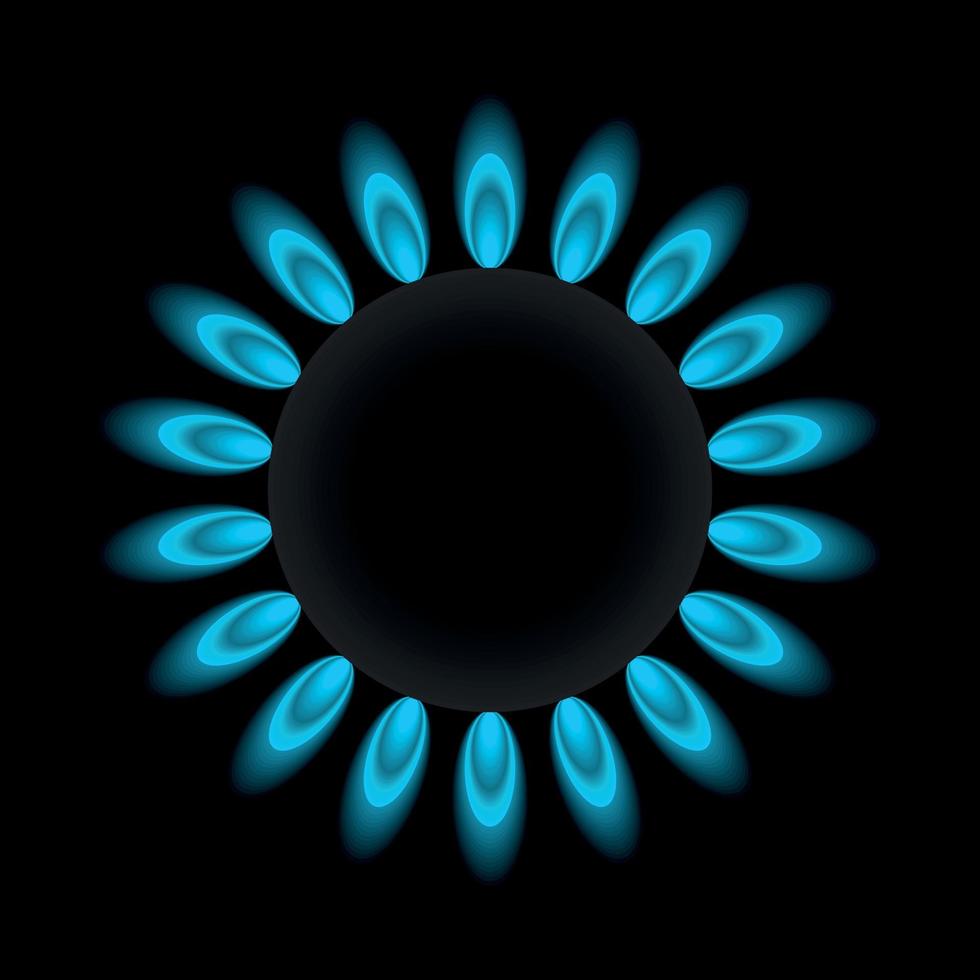 vector ilustración de un gas quemador