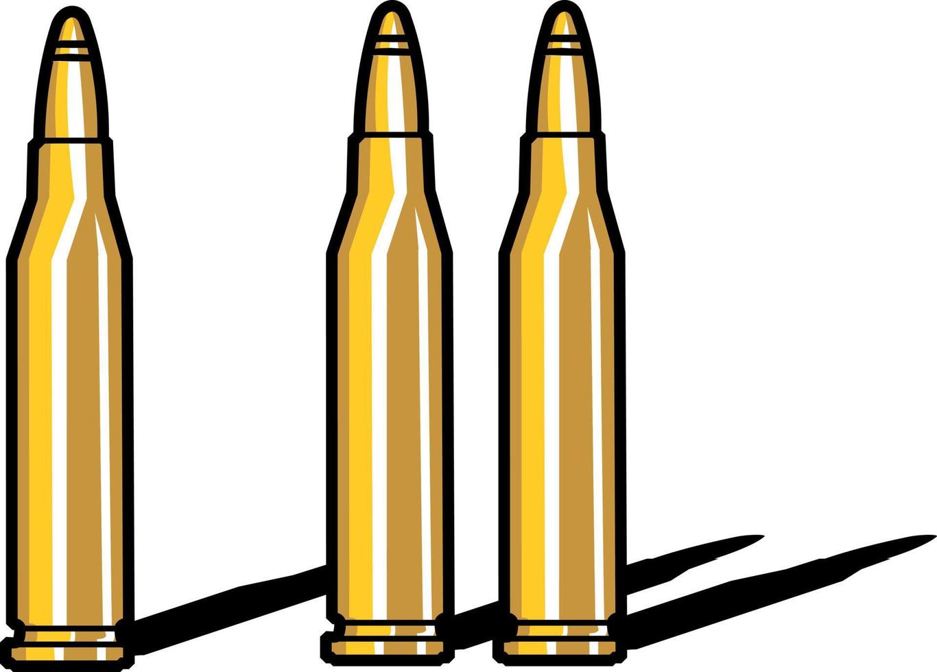Vector Image Of Bullets