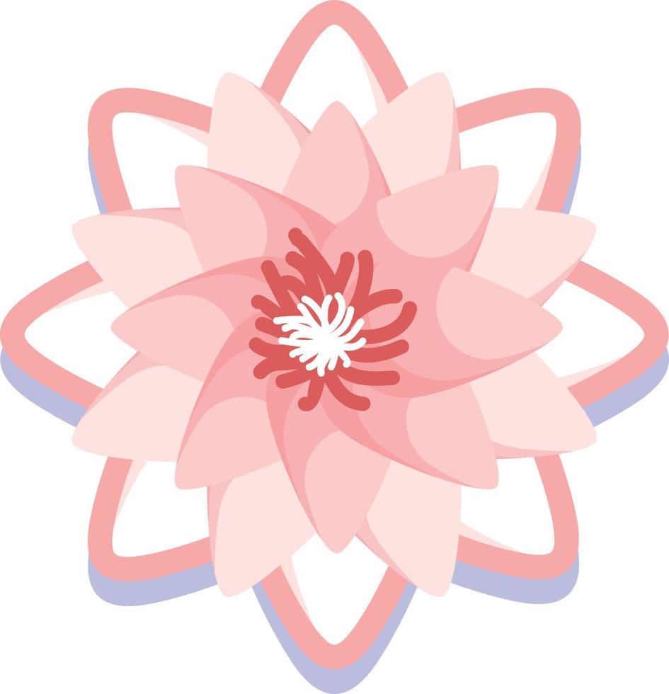 Vector Illustration Of A Lotus Flower