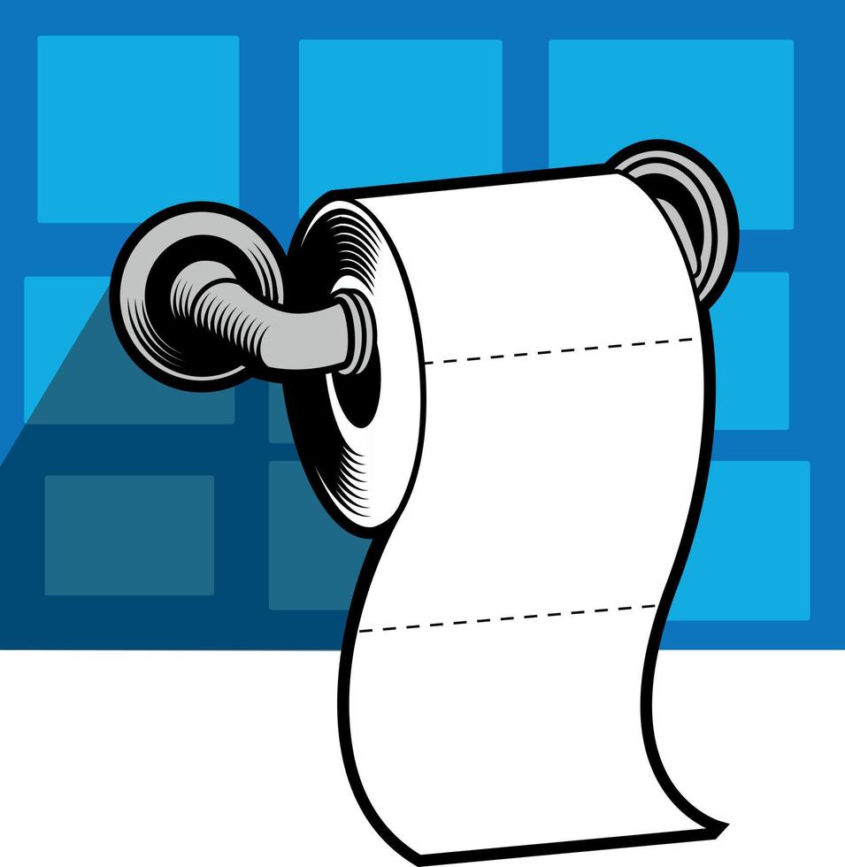 Vector Graphics Of A Roll Of Toilet Paper