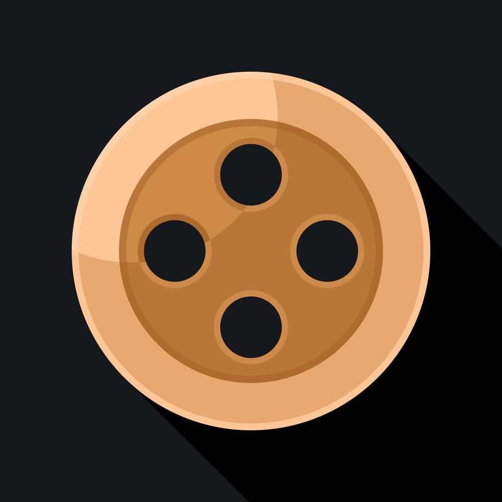 Vector Graphics Of A Button On Black Background