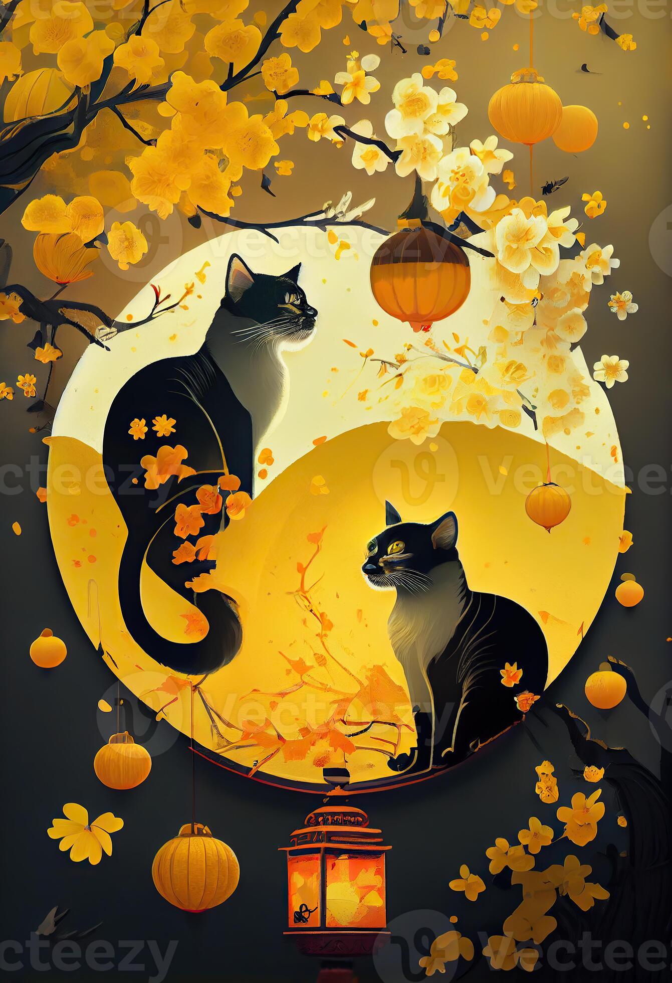 chinese new year cats