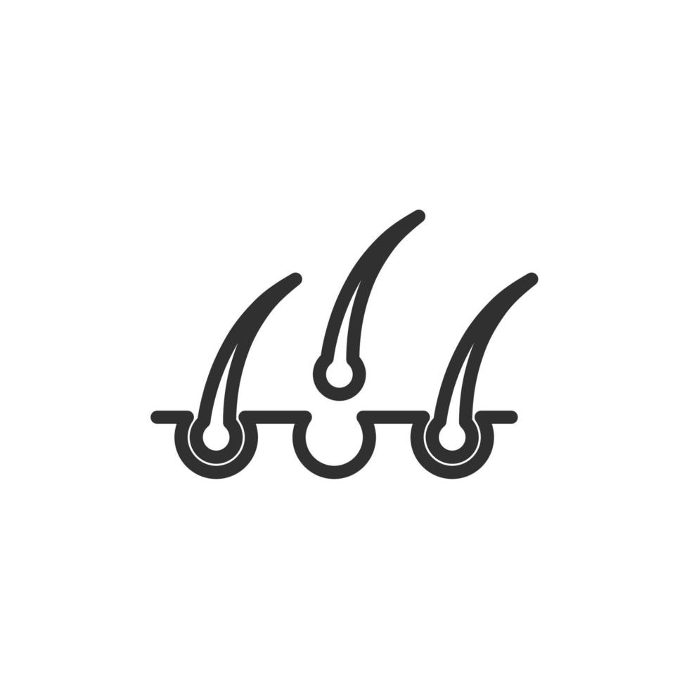 Hair icon, isolated Hair sign icon, vector illustration