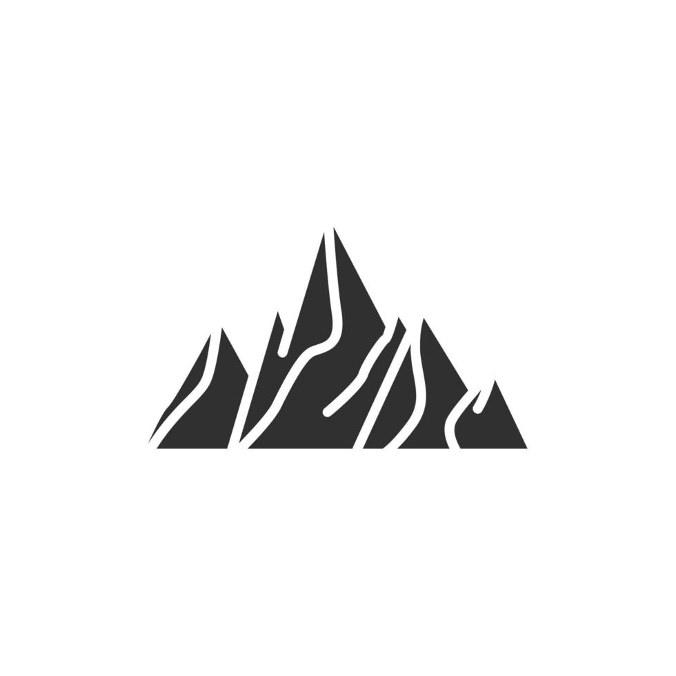 Mountain icon, isolated Mountain sign icon, vector illustration