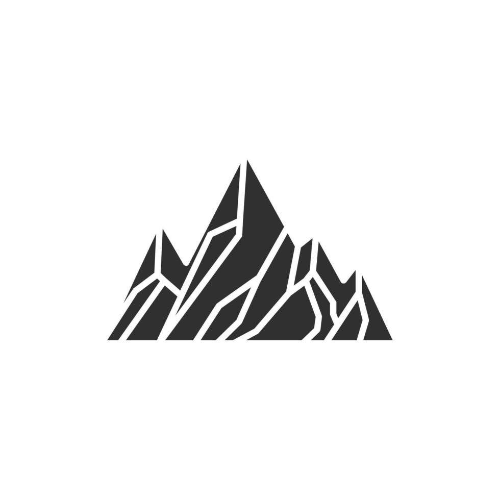 Mountain icon, isolated Mountain sign icon, vector illustration