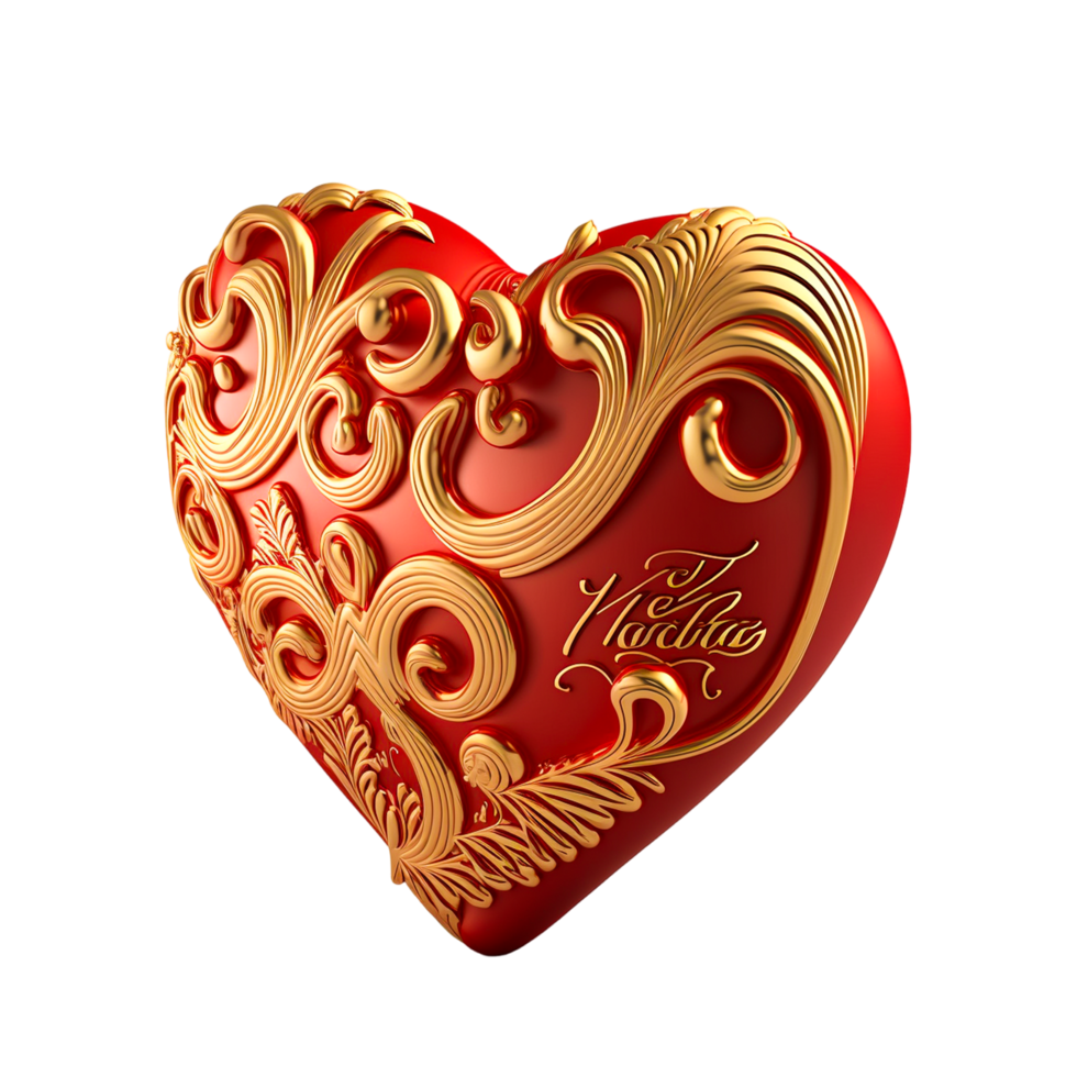 Mother S Day Golden Heart png