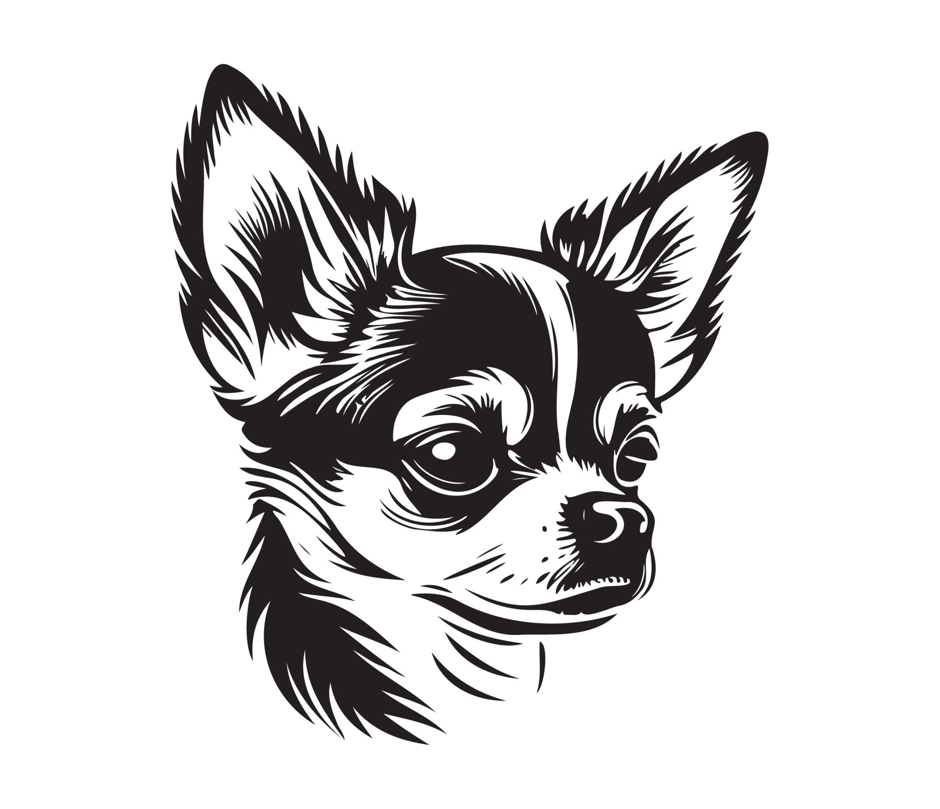 chihuahua-face-silhouette-dog-face-black-and-white-chihuahua-vector