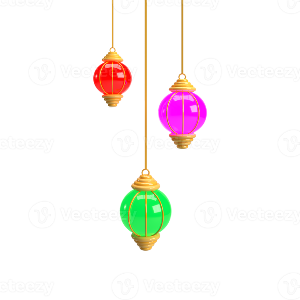 3d machen Laternen png