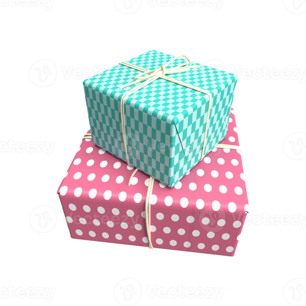 3D Gifts Boxes png