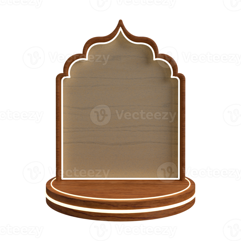 3D Render Podium png