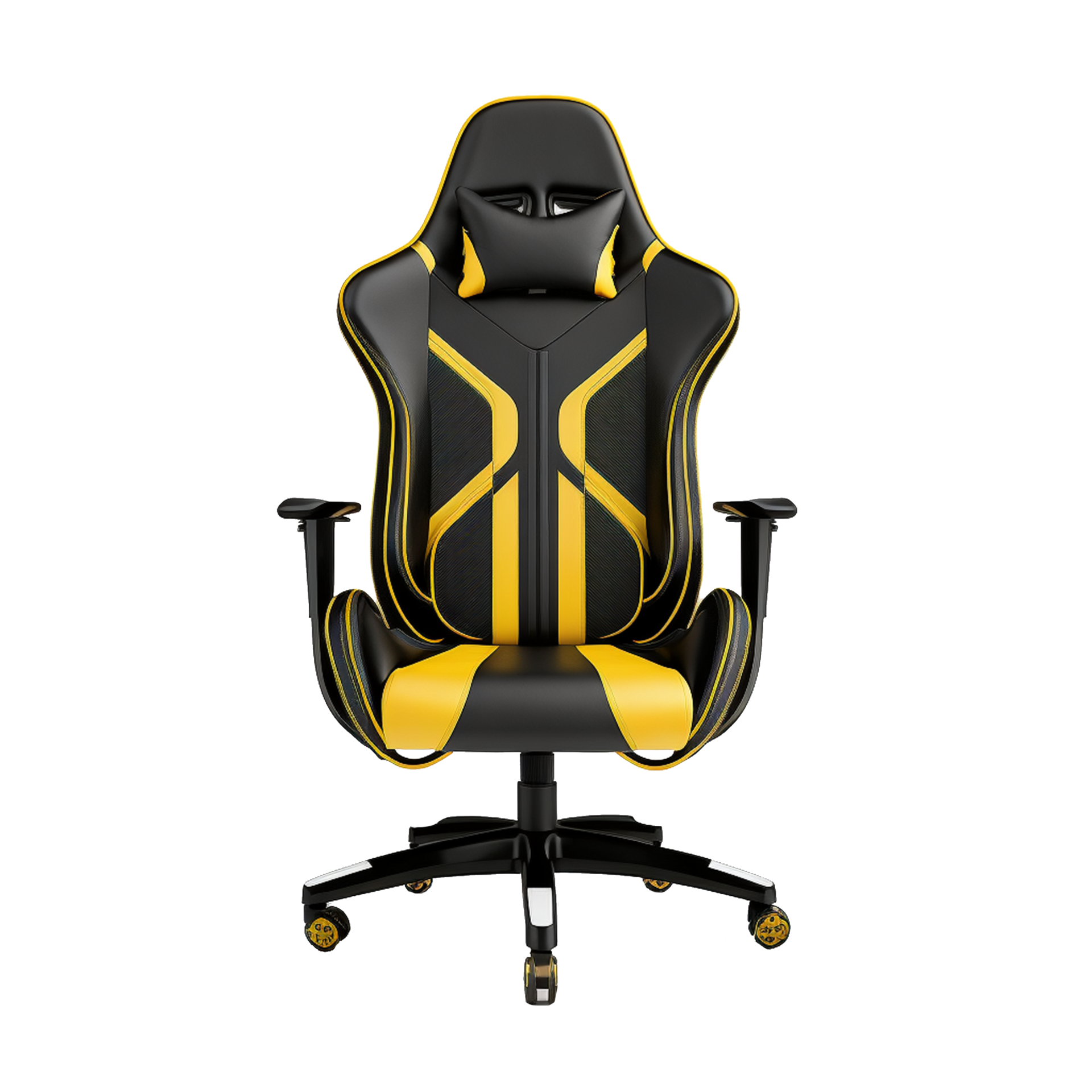 gaming chair on transparent background,front view, 22924729 PNG