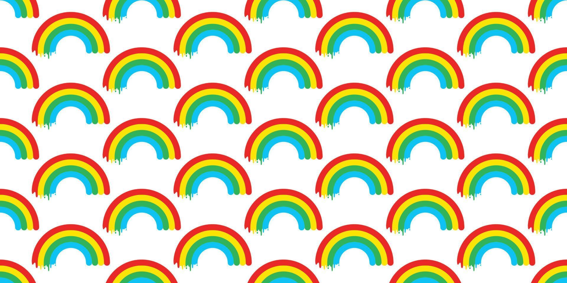 rainbow seamless pattern vector isolated sky colorful wallpaper background