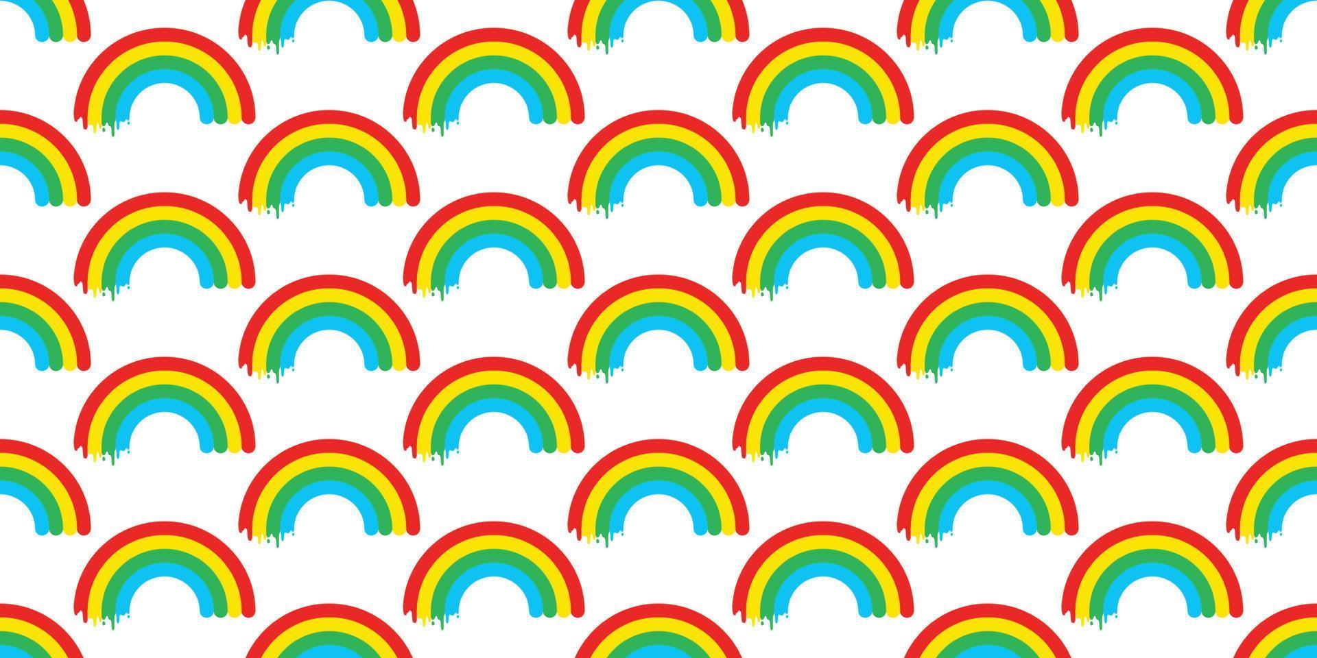 rainbow seamless pattern vector isolated sky colorful wallpaper background