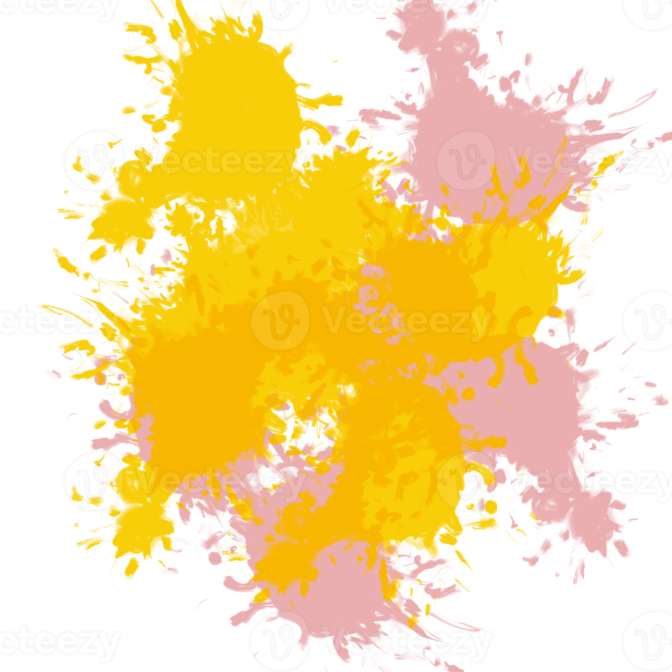 Abstract splatter color background. illustration png