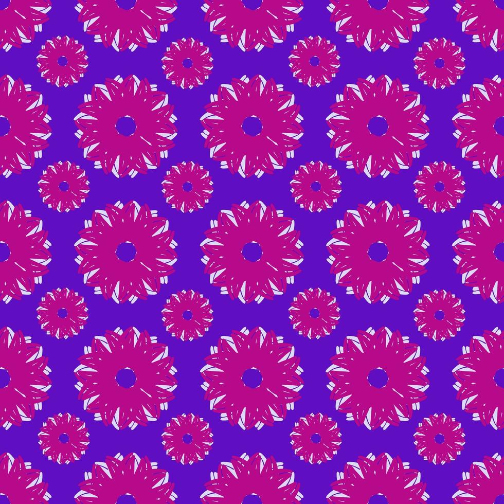 beautiful seamless pattern with flowers illustration background photo