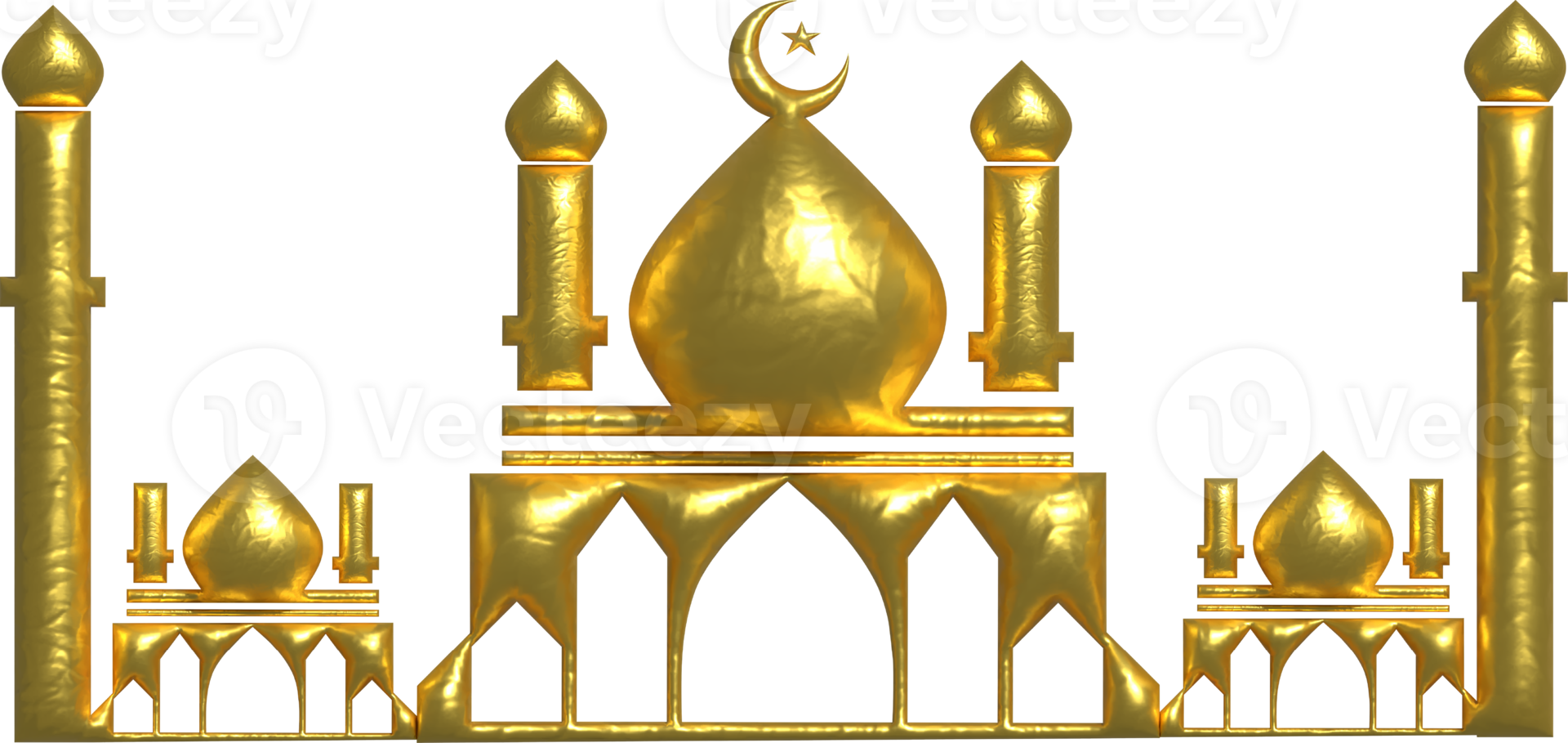 gold mosque islamic decoration icon png