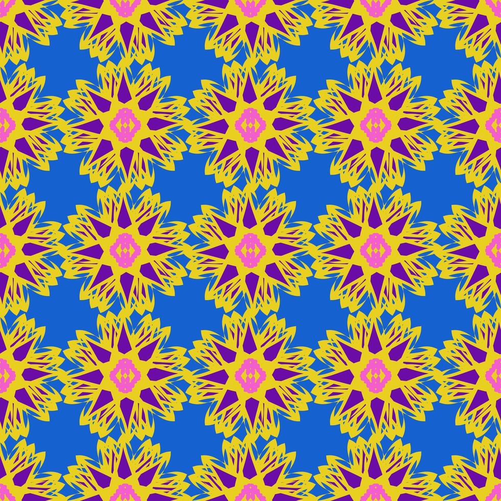 beautiful seamless pattern with flowers illustration background photo