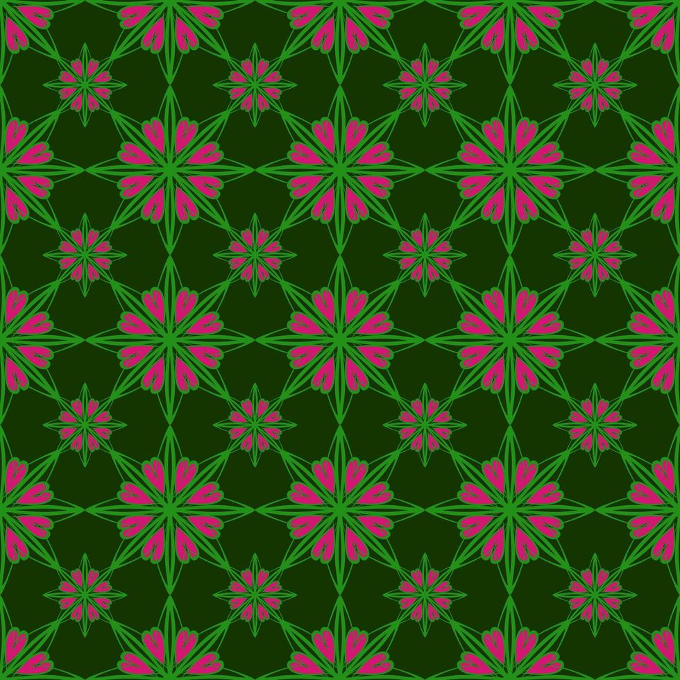 beautiful seamless pattern with flowers illustration background photo