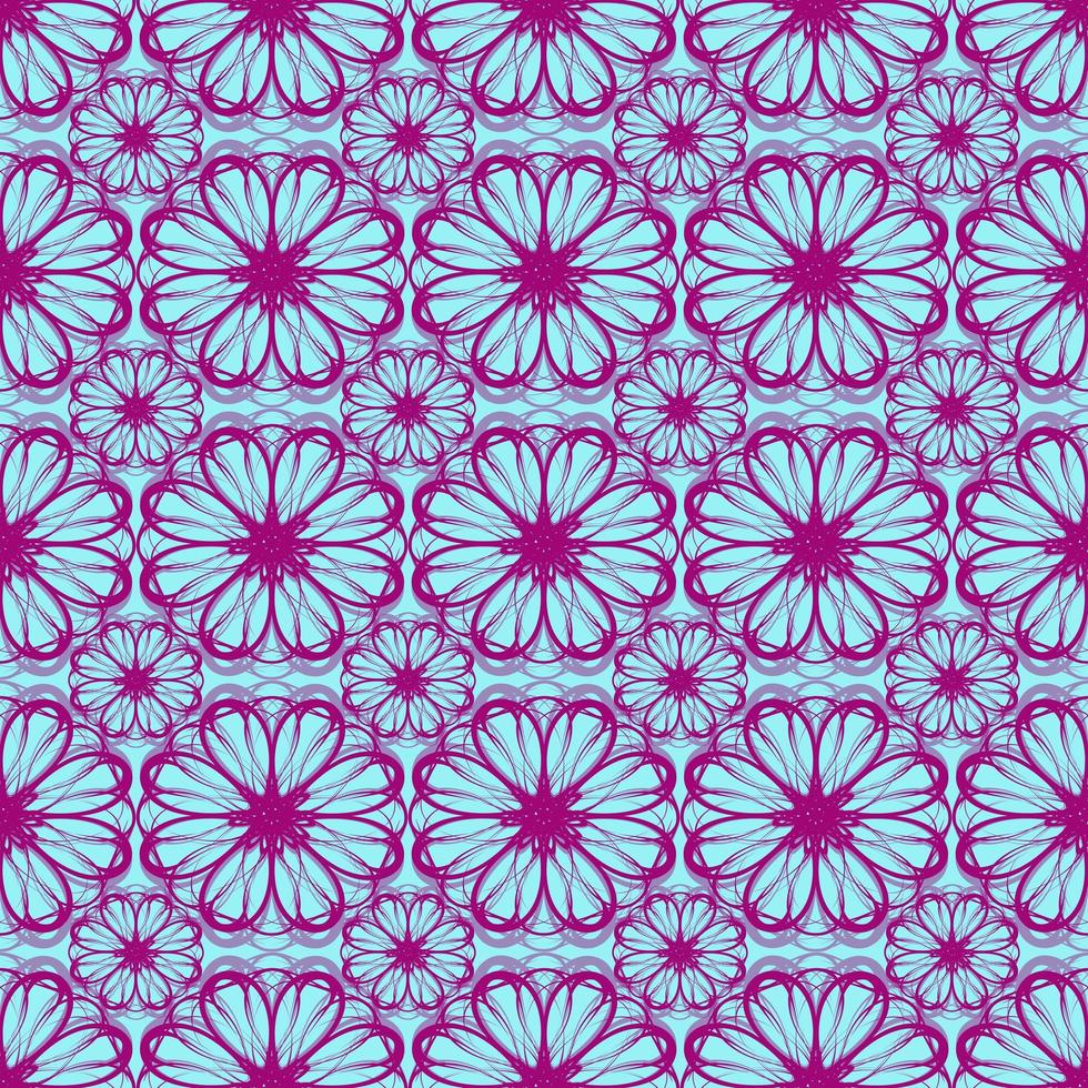 beautiful seamless pattern with flowers illustration background photo