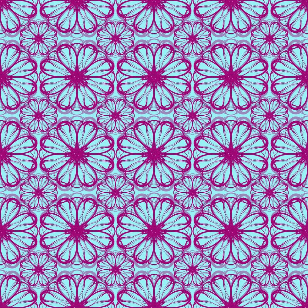 beautiful seamless pattern with flowers illustration background photo