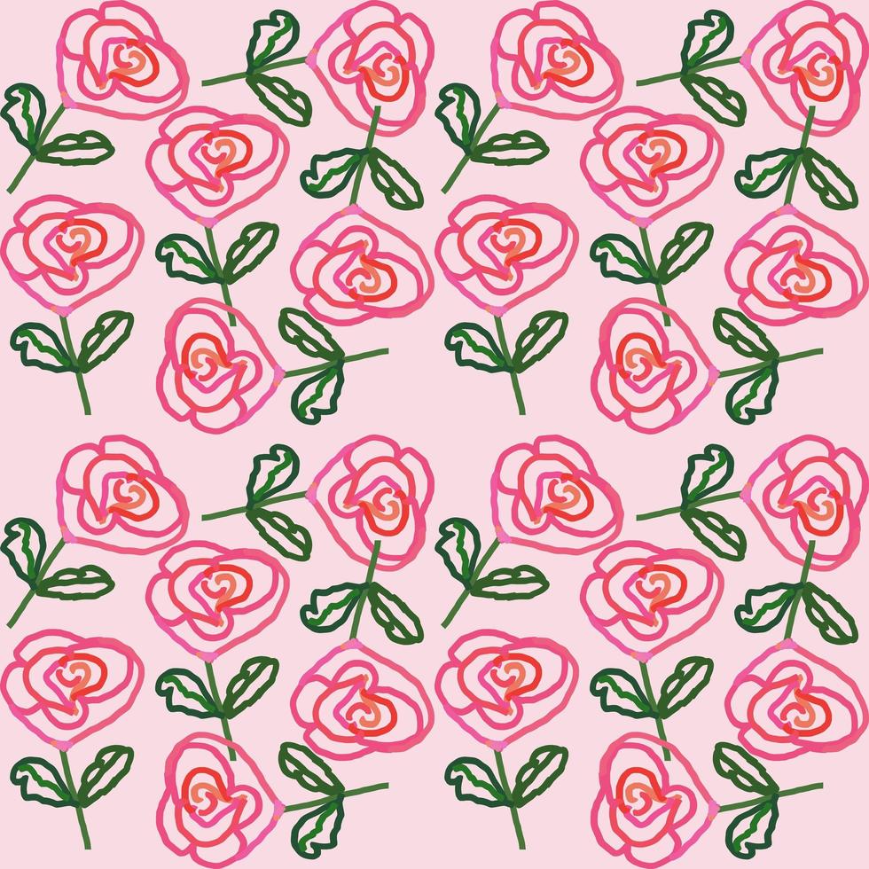abstract flowers illustration background photo