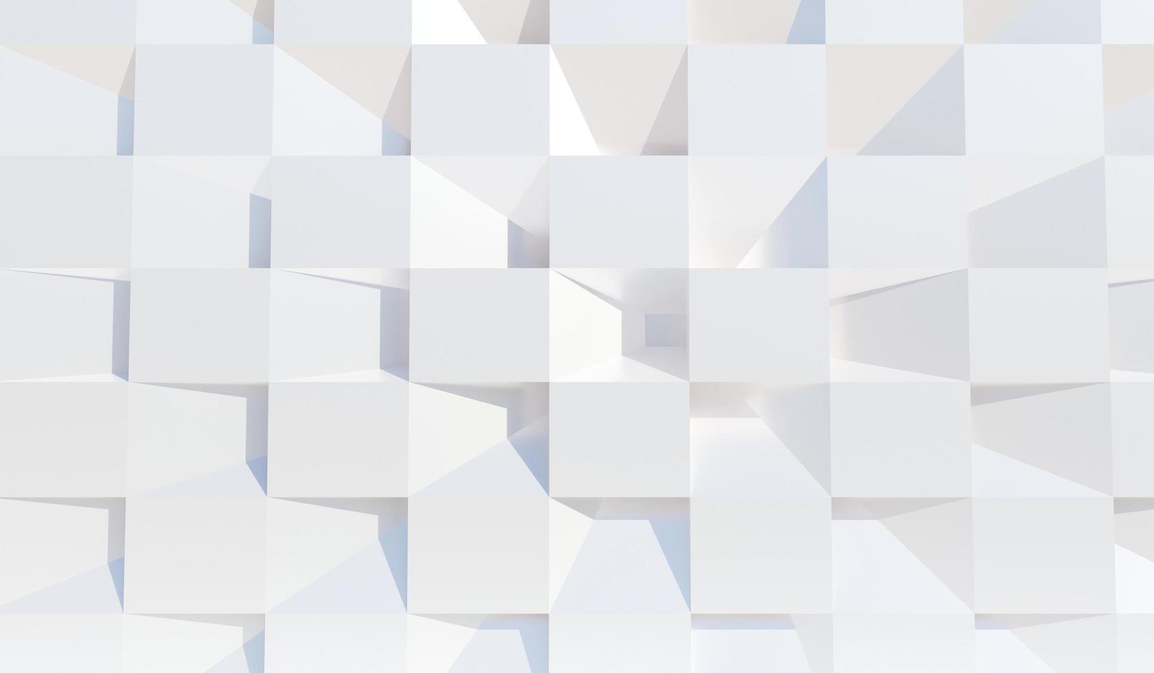 White Abstract geometric shapes background ideal for poster, cover, branding wallpaper, banner, website, presentation. Modern geometry in minimal concept. Classic and clean. 3d rendering. photo