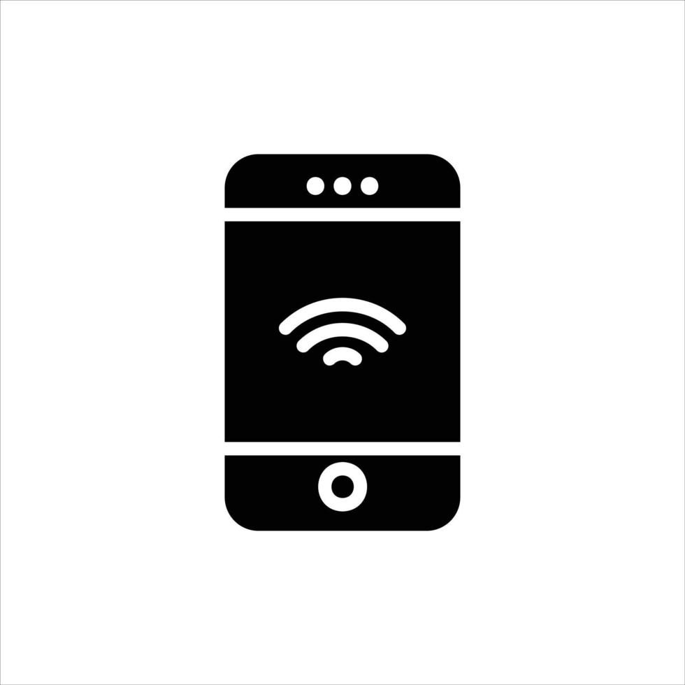 wifi icon with isolated vektor and transparent background vector