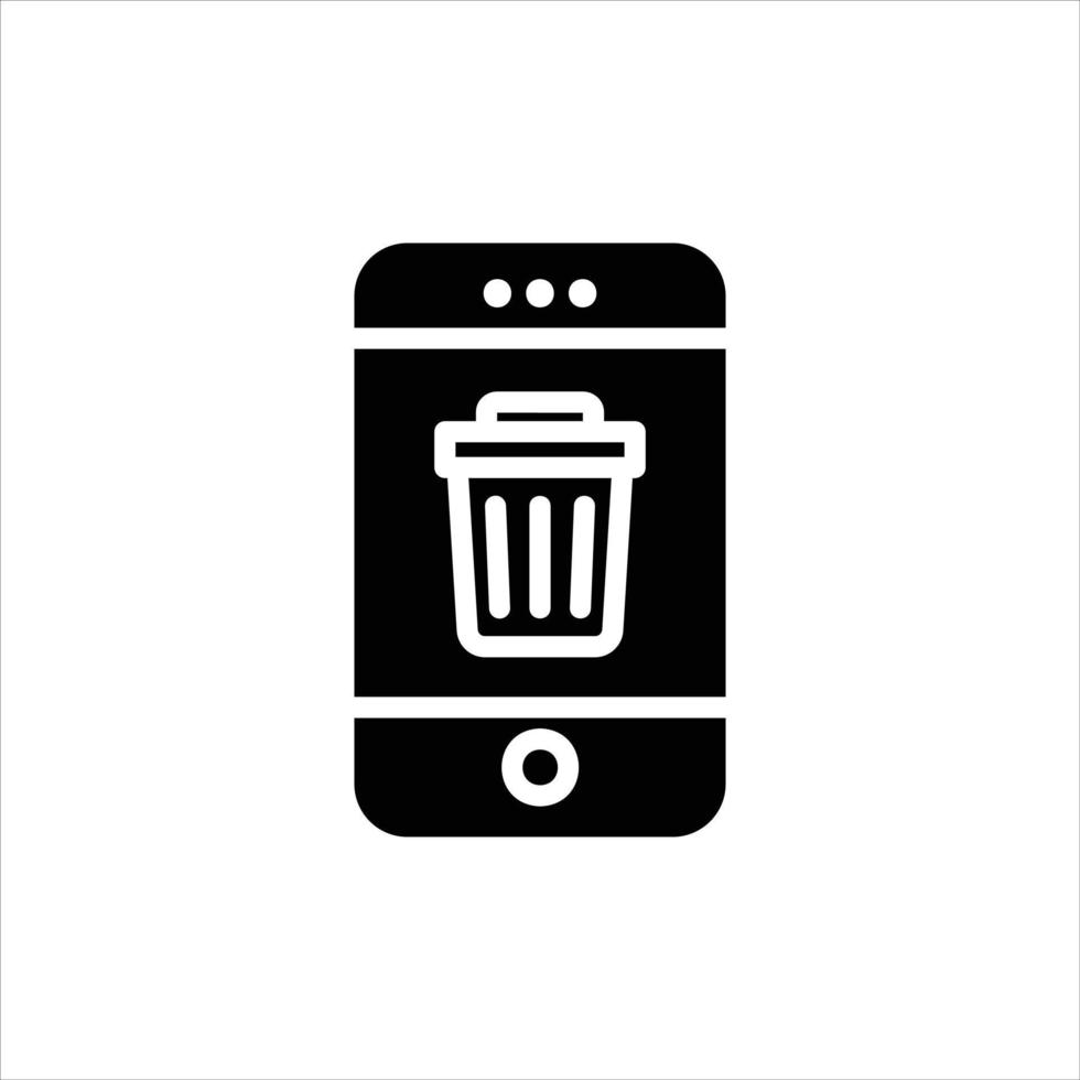 delete icon with isolated vektor and transparent background vector