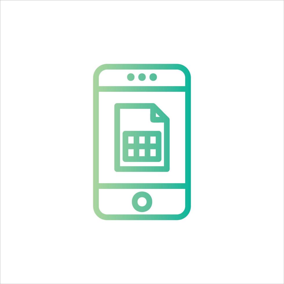 sheet icon with isolated vektor and transparent background vector