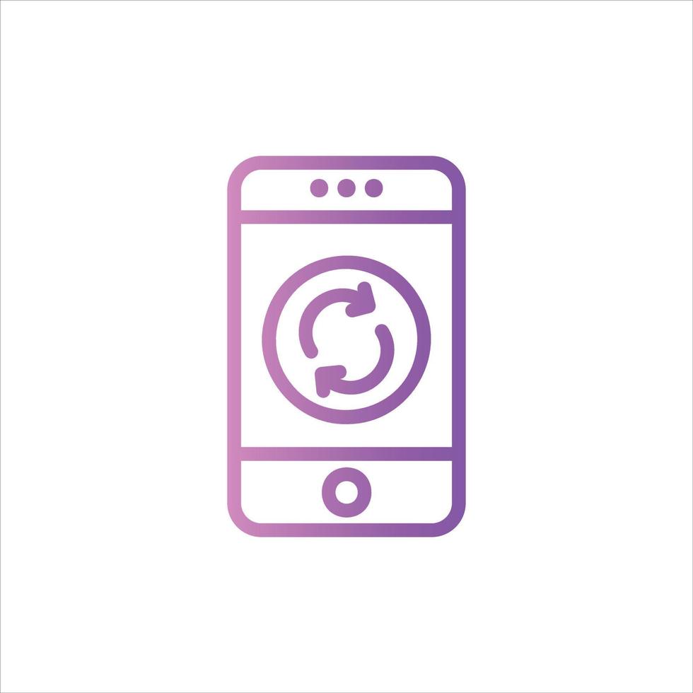 update icon with isolated vektor and transparent background vector