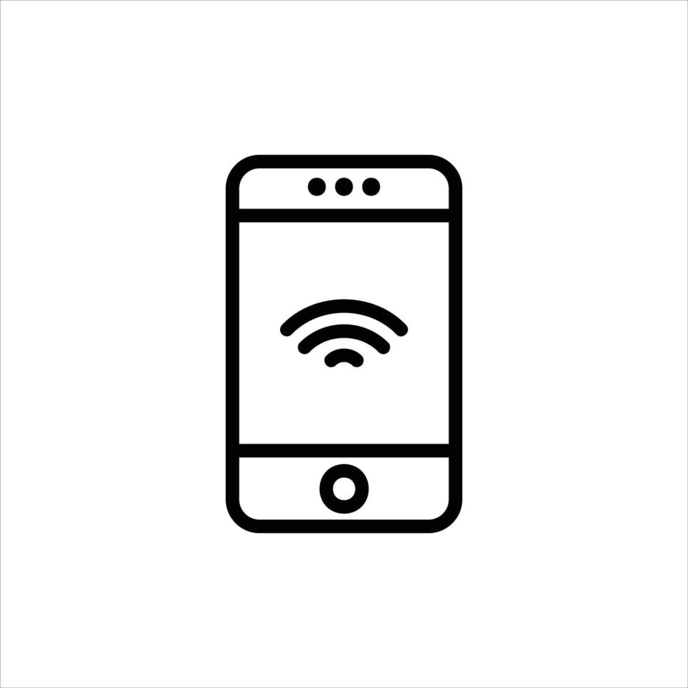 wifi icon with isolated vektor and transparent background vector