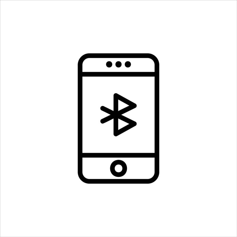 Bluetooth icono con aislado vektor y transparente antecedentes vector