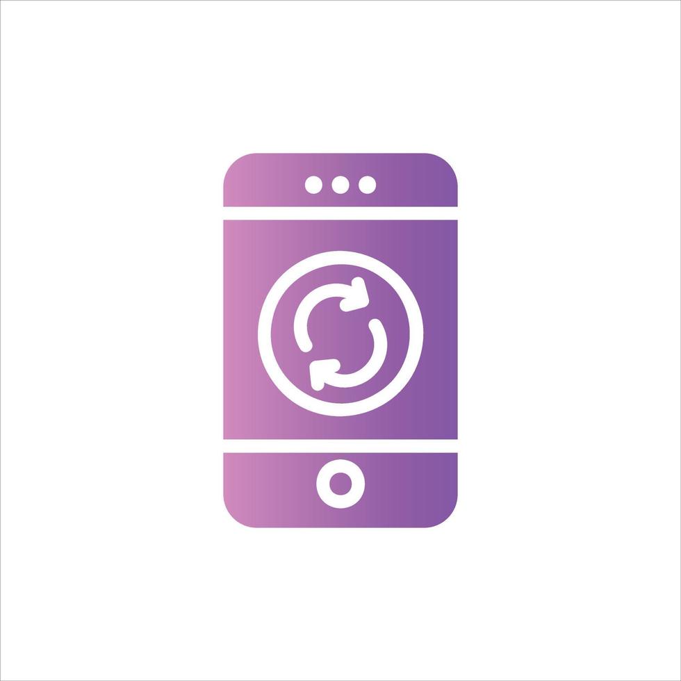 update icon with isolated vektor and transparent background vector