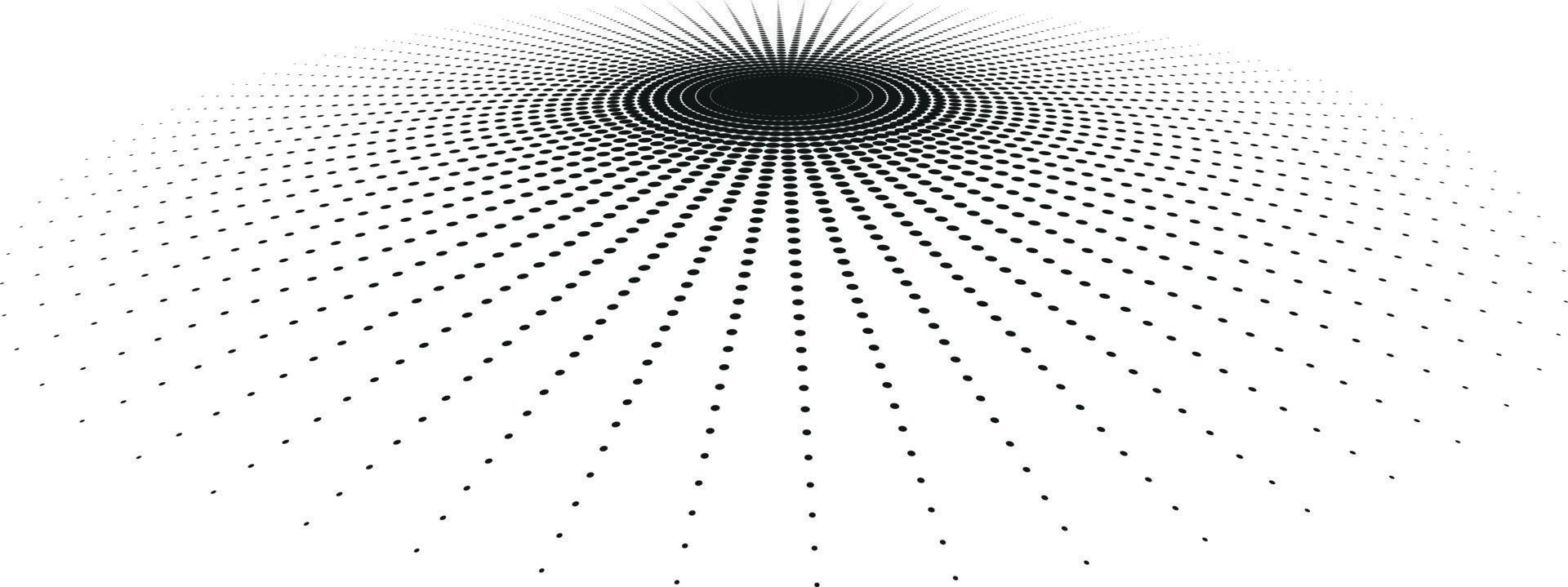Black Design Element With Halftone Pattern vector