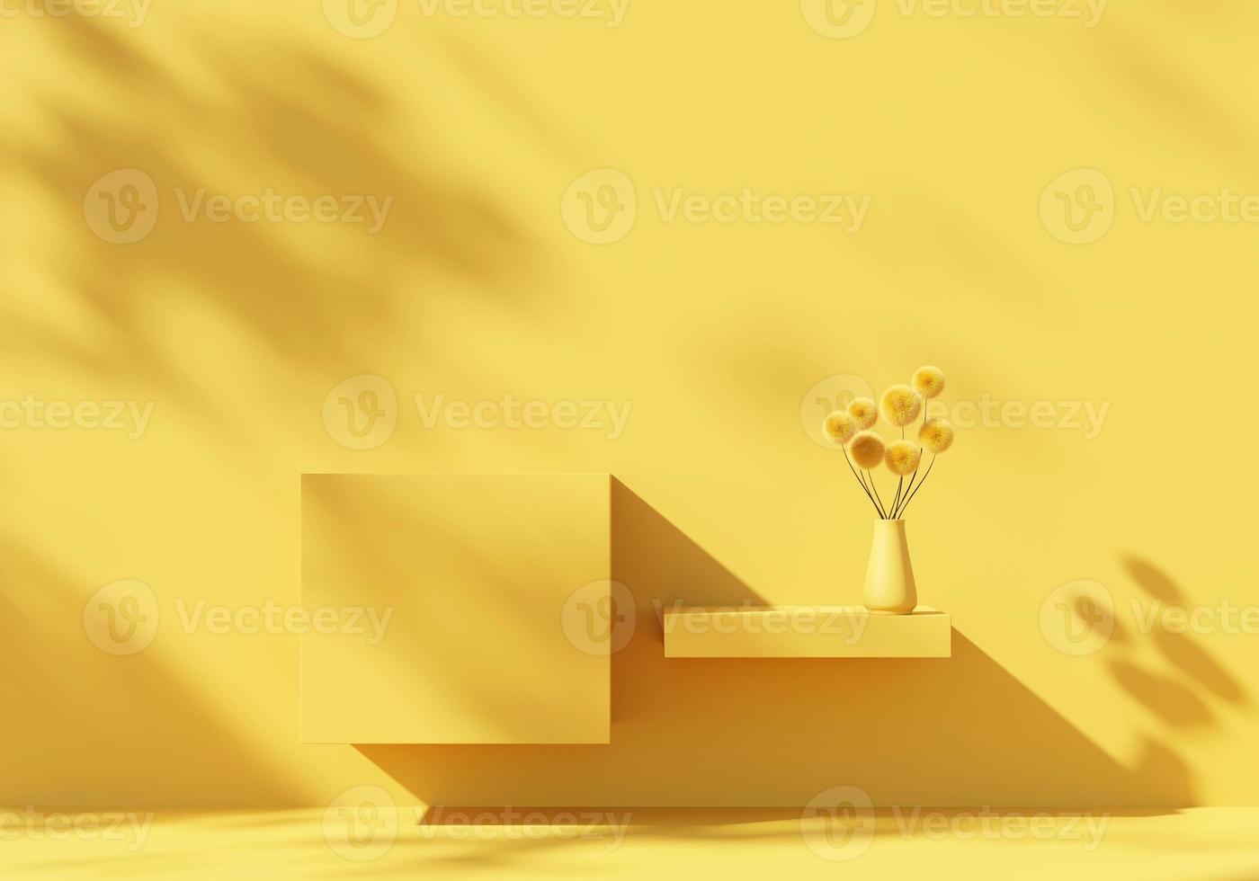 Abstract Minimal Modern Podium Platform For Product Display Showcase Presentation Advertising 3D Rendering photo